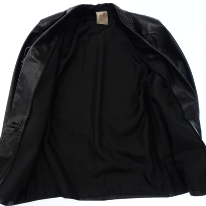LOEWE Leather Jacket Anagram Gold Button Women's Black 38 LOEWE [AFG1] [Used] 