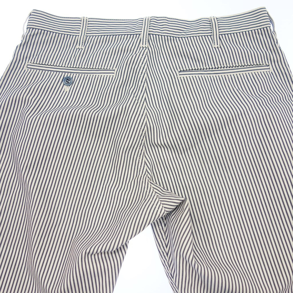 Good condition ◆ Comme des Garcons HOMME DEUX Striped Pants Polyester x Cotton DO-P052 AD2014 Men's Size S White x Navy COMME des GARCONS HOMME DEUX [AFB5] 