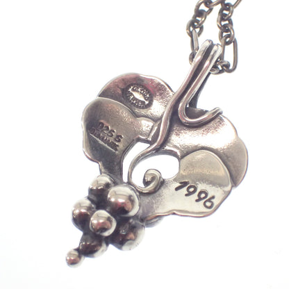 Georg Jensen Necklace Pendant Year 1996 Grape SV925 Silver Georg Jensen [AFI12] [Used] 