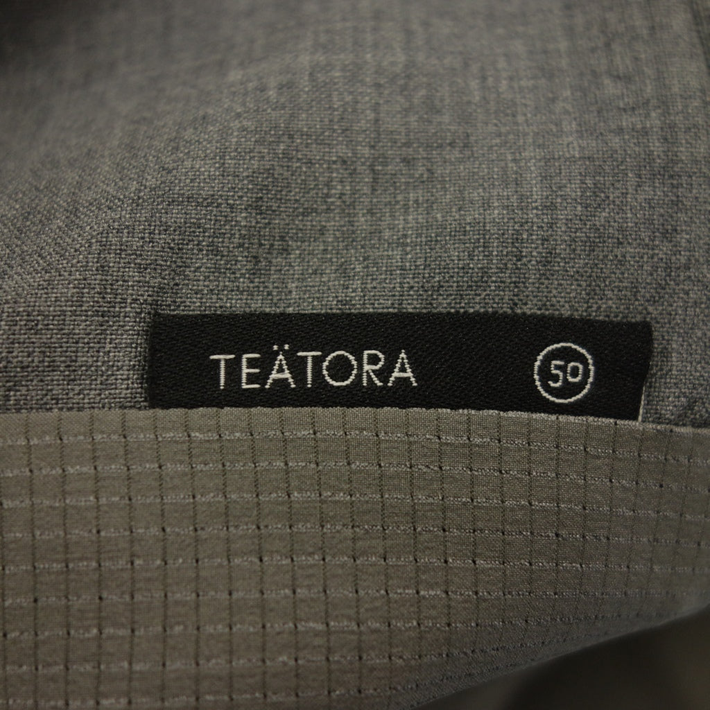 Good Condition◆TEATORA Tailored Jacket 3B Step Return 15AW Slver and Gold Umeda Special Order Men's Gray Wool Size 50 TEATORA [AFB38] 