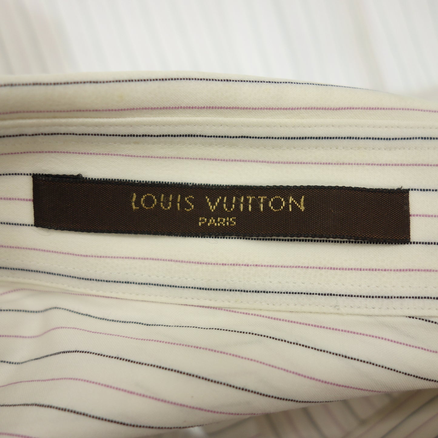 二手 ◆路易威登 长袖衬衫 条纹多色 07AW 尺寸 43 男士 LOUIS VUITTION [AFB43] 