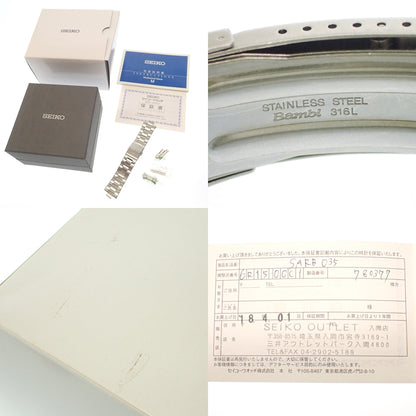 品相良好 ◆ Seiko 机械手表 自动 SARB035 6R15-00C1 白色表盘 银色 with 原装盒 SEIKO [AFI19] 