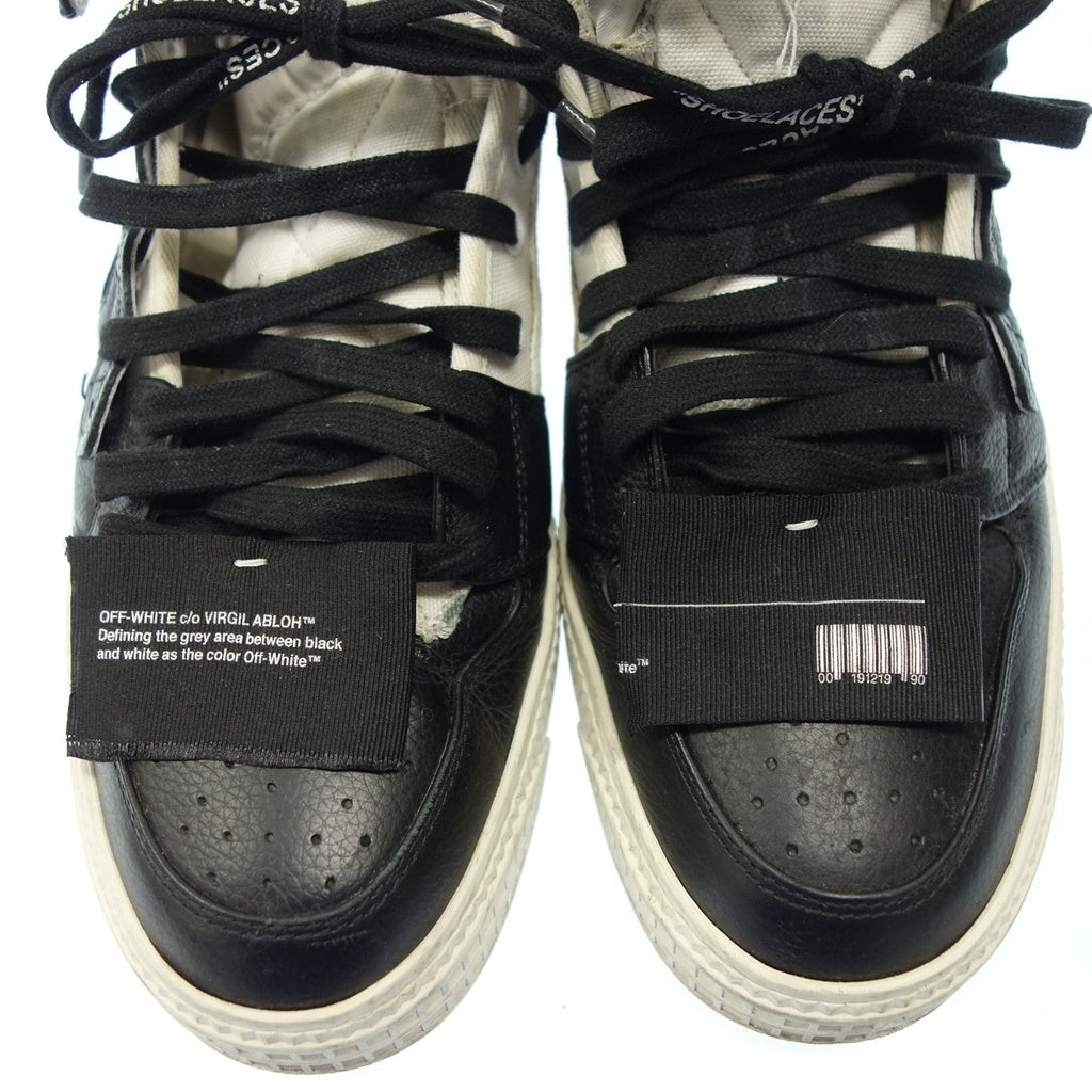 Used ◆ Off-white sneakers LOW 3.0 Men's size 41 Black OFF-WHITE [AFC42] 