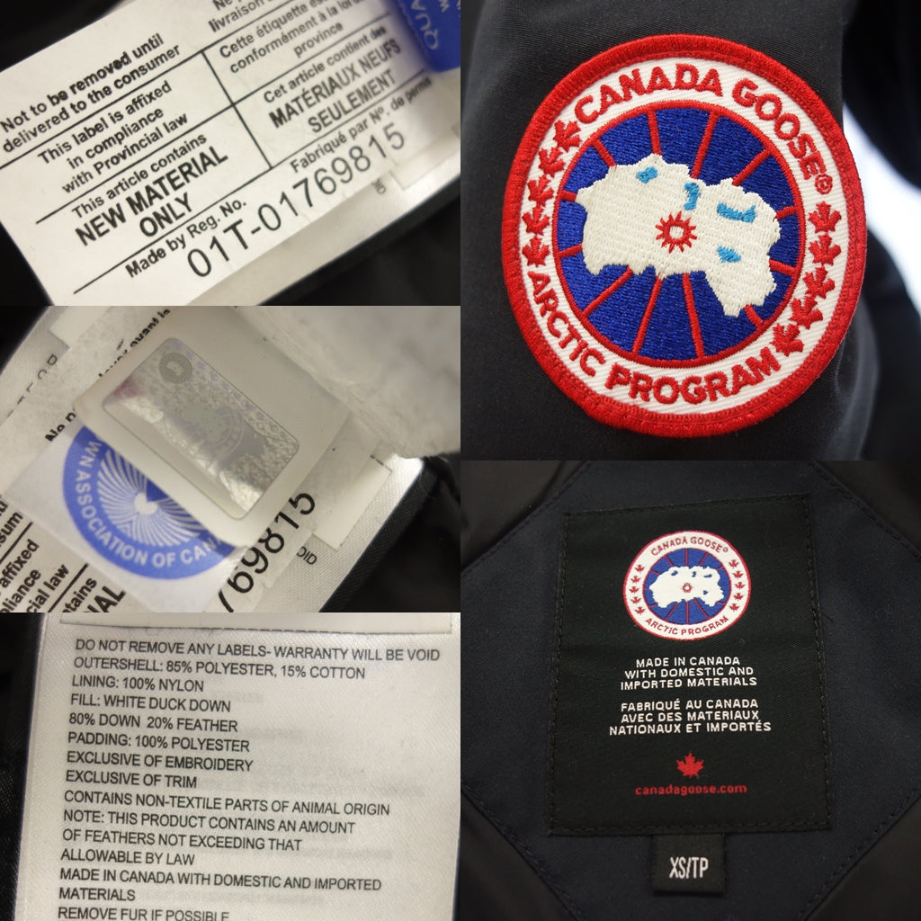 中古◆カナダグース ダウンジャケット コート コヨーテファー マッケンジー 2302JL レディース ネイビー サイズXS CANADA GOOSE【AFA16】