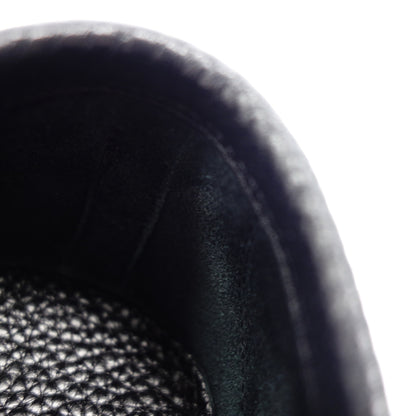 Good condition ◆ Salvatore Ferragamo leather shoes loafers Gancini black calf leather men's size 7.5 YQ5900 Magnifico NERO SALVATORE FERRAGAMO [LA] 