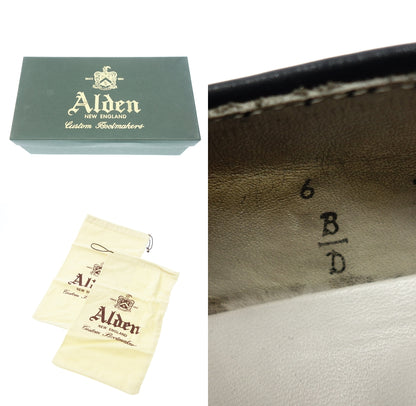 中古◆オールデン スリッポン 88173 メンズ ブラック サイズ6 ALDEN【AFD7】