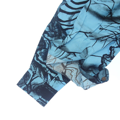 Like new ◆ WACKO MARIA TIM LEHI Hawaiian shirt 22FW-WMS-HI04 Men's Blue x Black Size L WACKO MARIA TIM LEHI [AFB35] 