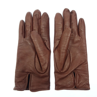 Very good condition◆DENTS Men's Leather Gloves Hair Sheep Dark Brown DENTS [AFI21] 