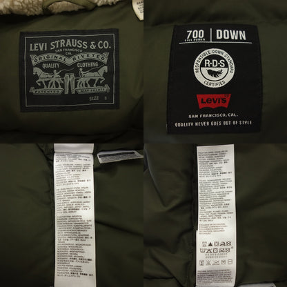 Used ◆Levi's Down Jacket 700FP Men's Size S Khaki 27673-0003 Levi's [AFB48] 