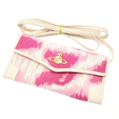 Used ◆Vivienne Westwood wallet pink with shoulder Vivienne Westwood [AFI21] 