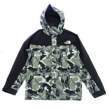 状况非常好 ◆ The North Face Mountain 轻便夹克 NP11834 男式绿色 x 黑色尺寸 XXL THE NORTH FACE [AFB47] 