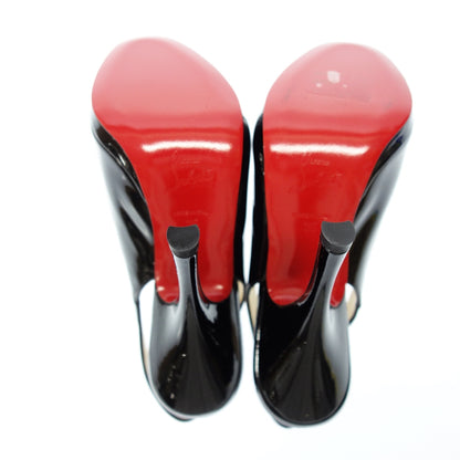 Good Condition◆Christian Louboutin Pumps High Heels Open Toe Patent Leather Women's Black Size 35 Christian Louboutin [AFD2] 