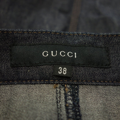 状况良好◆ 古驰牛仔裙海军蓝尺寸 38 女士 GUCCI [AFB6] 