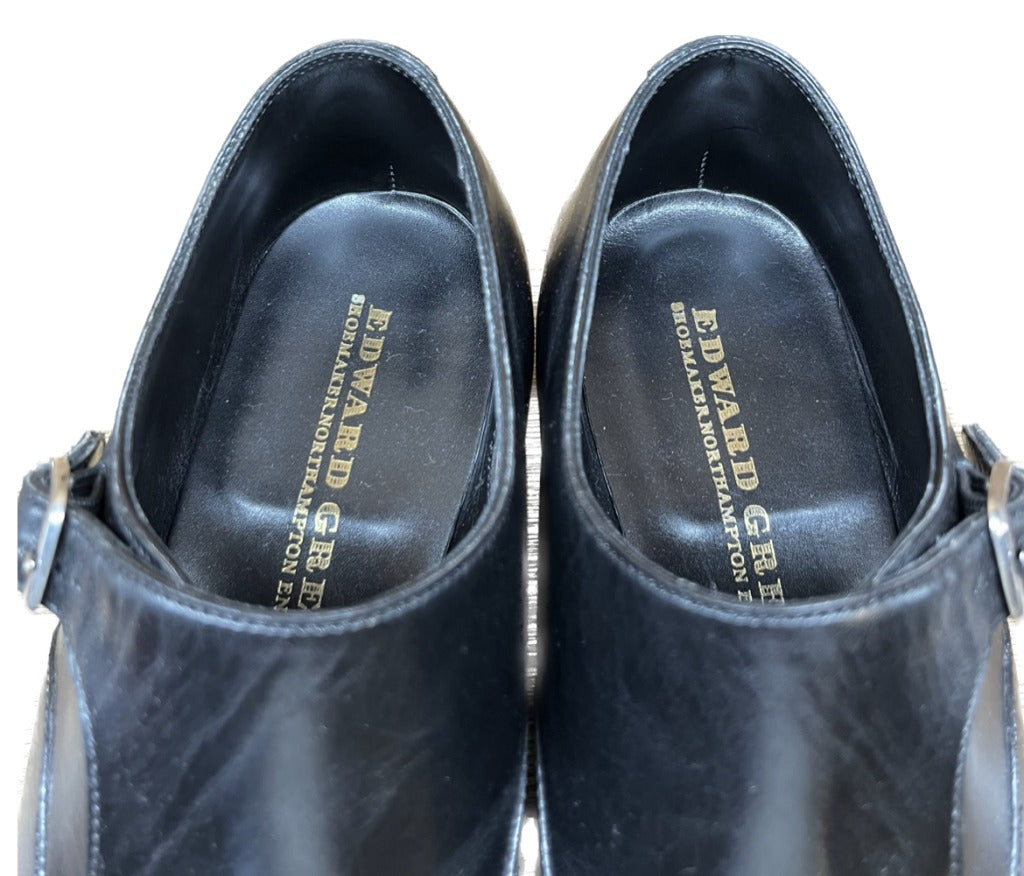 Good Condition ◆Edward Green Leather Shoes Single Monk OWNDLE UK5.5 Black 888 Last EDWARD GREEN 