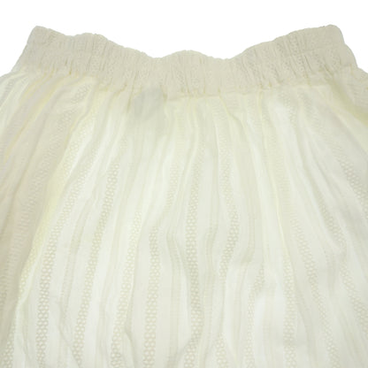 Good condition ◆ Robe de chambre COMME des GARCONS Skirt Cotton RS-110150 Women's White robe de chambre COMME des GARCONS [AFB16] 