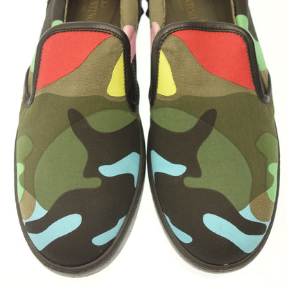 Very good condition◆Valentino Garavani slip-on camouflage pattern studs rubber sole men's multicolor size 42 BI835 VALENTINO GARAVANI [AFC46] 