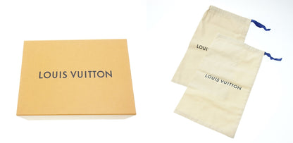 状况良好 ◆Louis Vuitton 高跟鞋 LV 绒面革女士黑色 尺寸 37 Louis Vuitton [AFD1] 