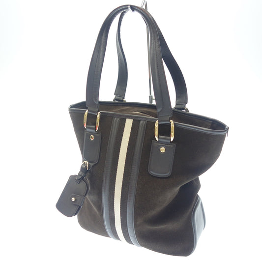 Used ◆ BALLY tote bag dark brown BALLY [AFE1] 