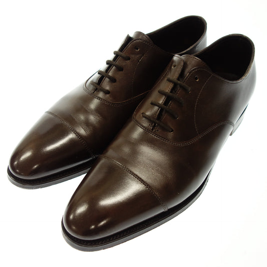 状况良好◆John Lobb CITY Ⅱ City 盖头皮鞋男式 7E 棕色 JOHN LOBB [LA] 