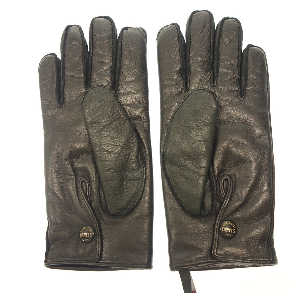 Unused ◆DENTS × AKM Leather Gloves Lamb Leather × Rabbit Fur Black Size 8.5 DENTS × AKM [AFI20] 