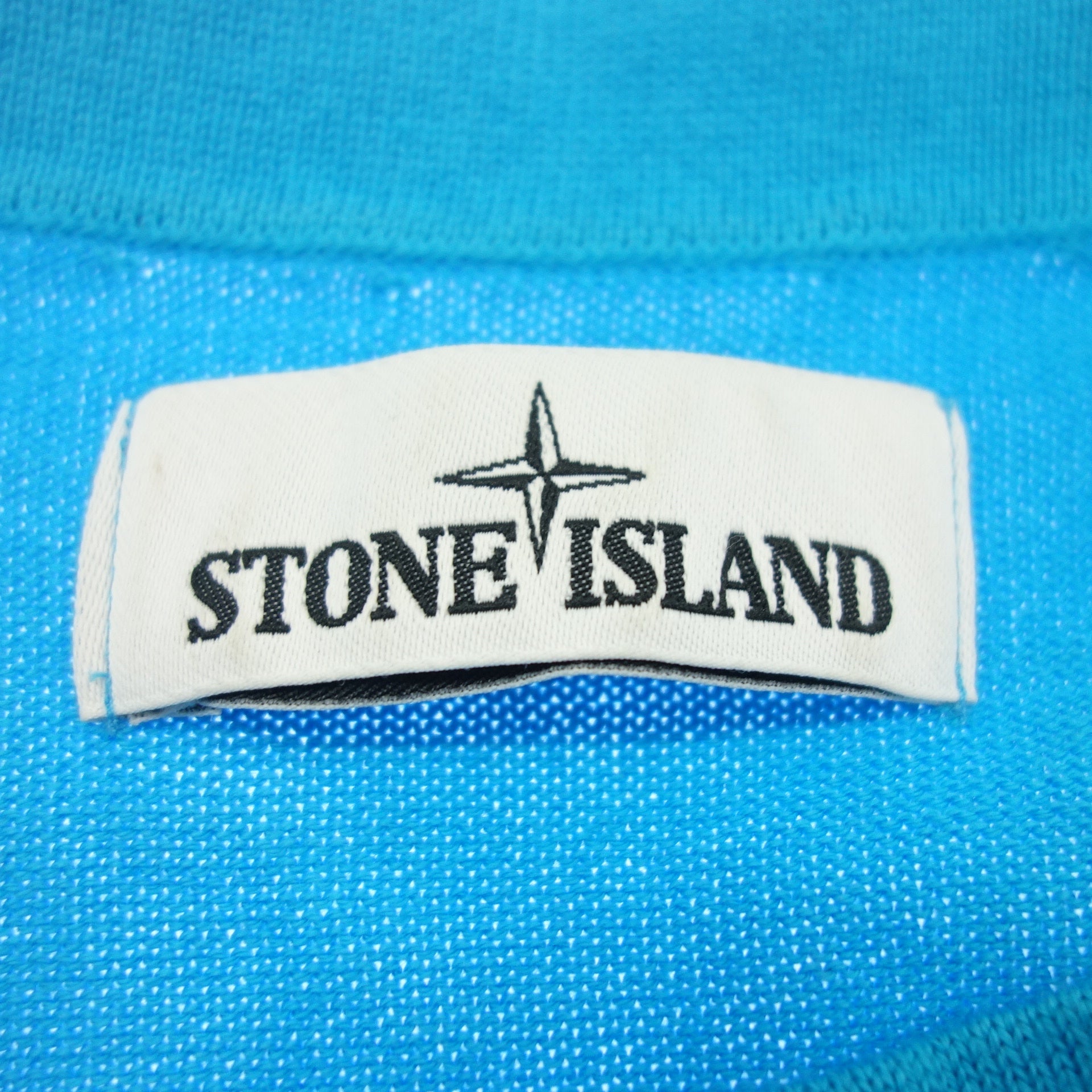 ストーンアイランド ニットセーター 肩ワッペン メンズ ブルー S STONE ISLAND【AFB16】【中古】