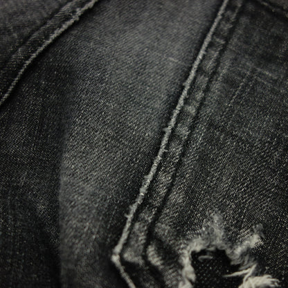 美品◆ディースクエアード デニムパンツ ダメージ加工 Skater Jean 19AW メンズ ブラック系 サイズ42 Dsquared2【AFB22】