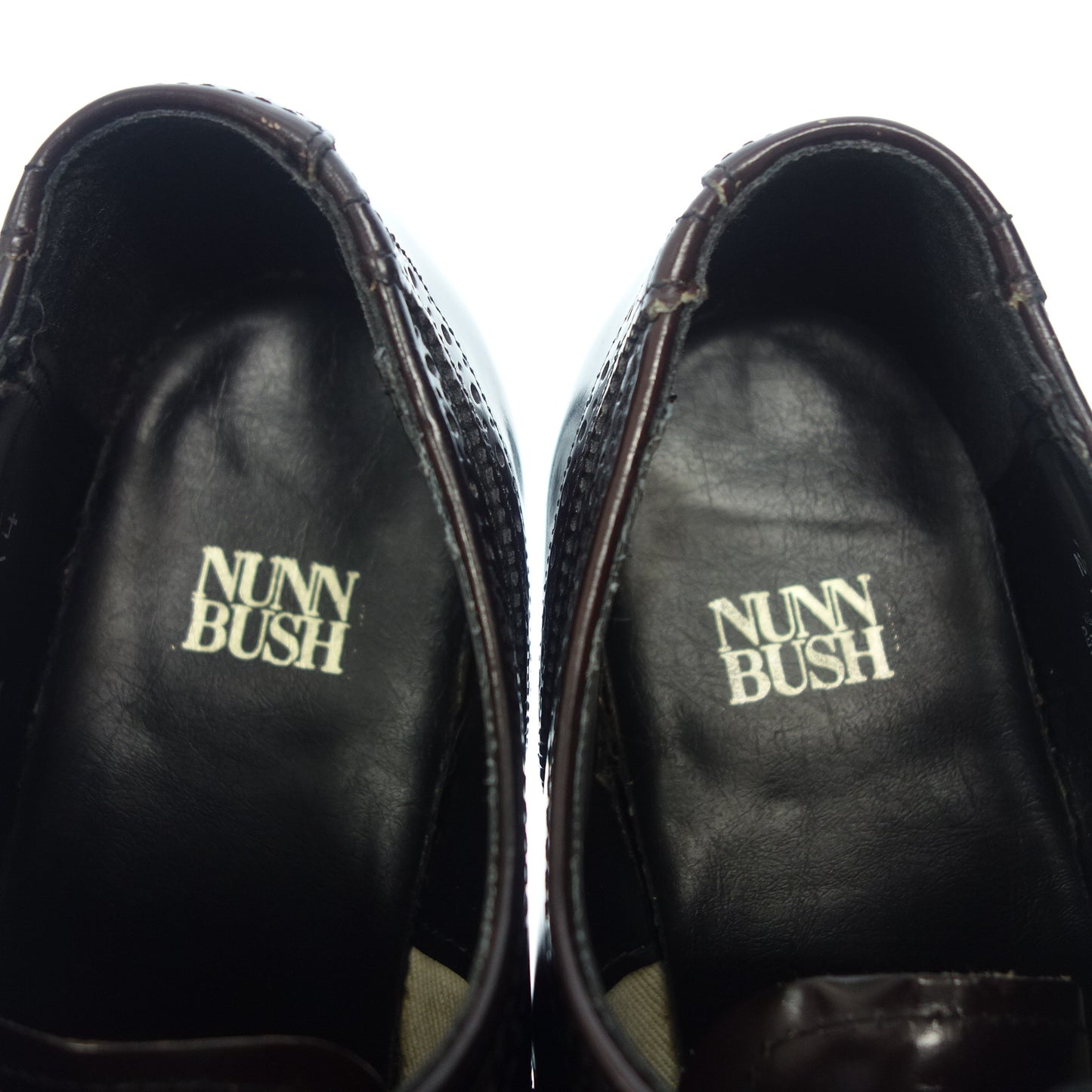 ナンブッシュ レザーシューズ ウイングチップ メンズ ブラウン 10.5 NUNN BUSH【AFC35】【中古】