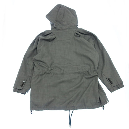 Good Condition◆Sacai Hooded Coat Side Zip 22-02804M Men's Size 1 Gray Sacai [AFB23] 