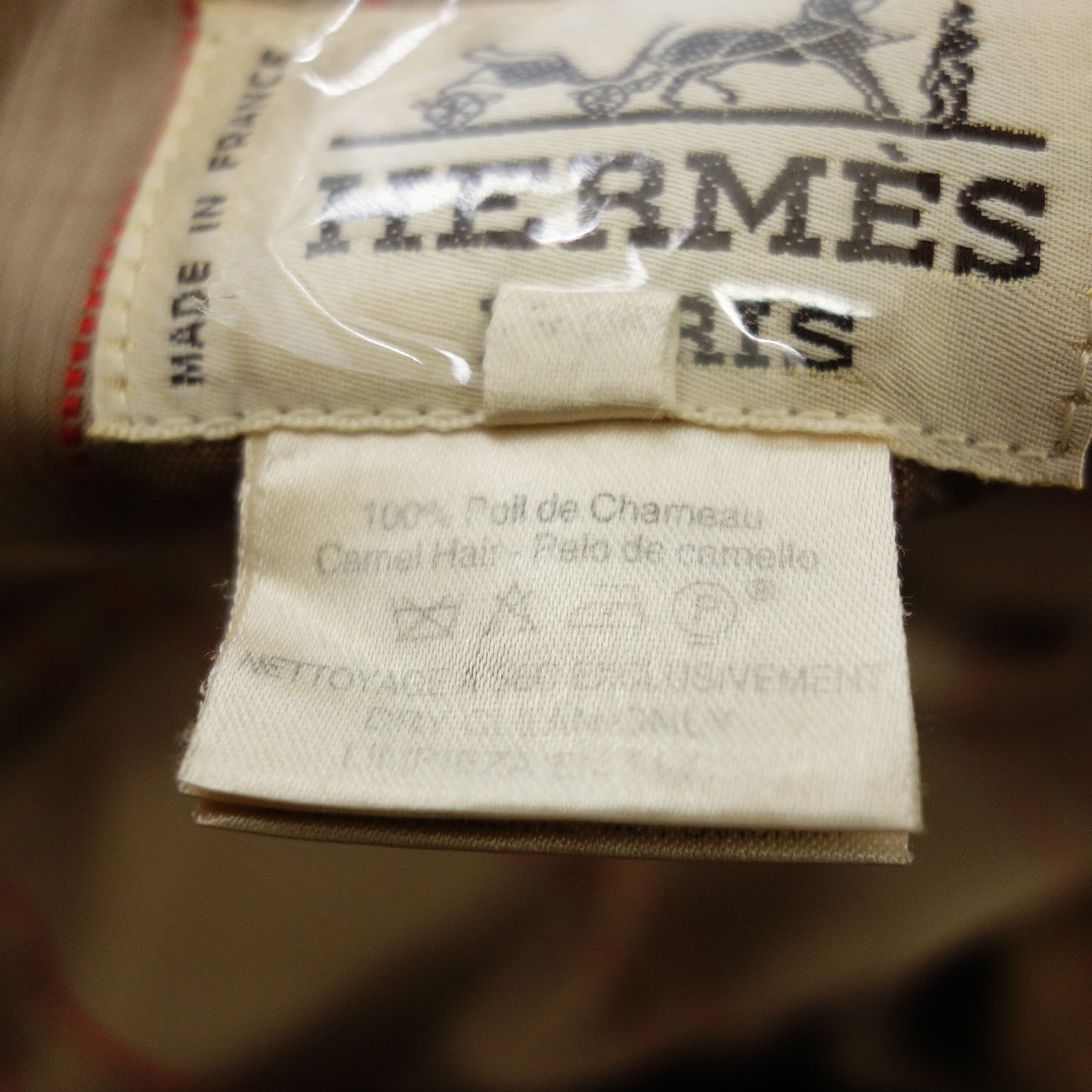 Hermes Chester Coat Camel Apibelt Serie Leather Pull Ladies Camel 38 HERMES [AFA7] [Used] 
