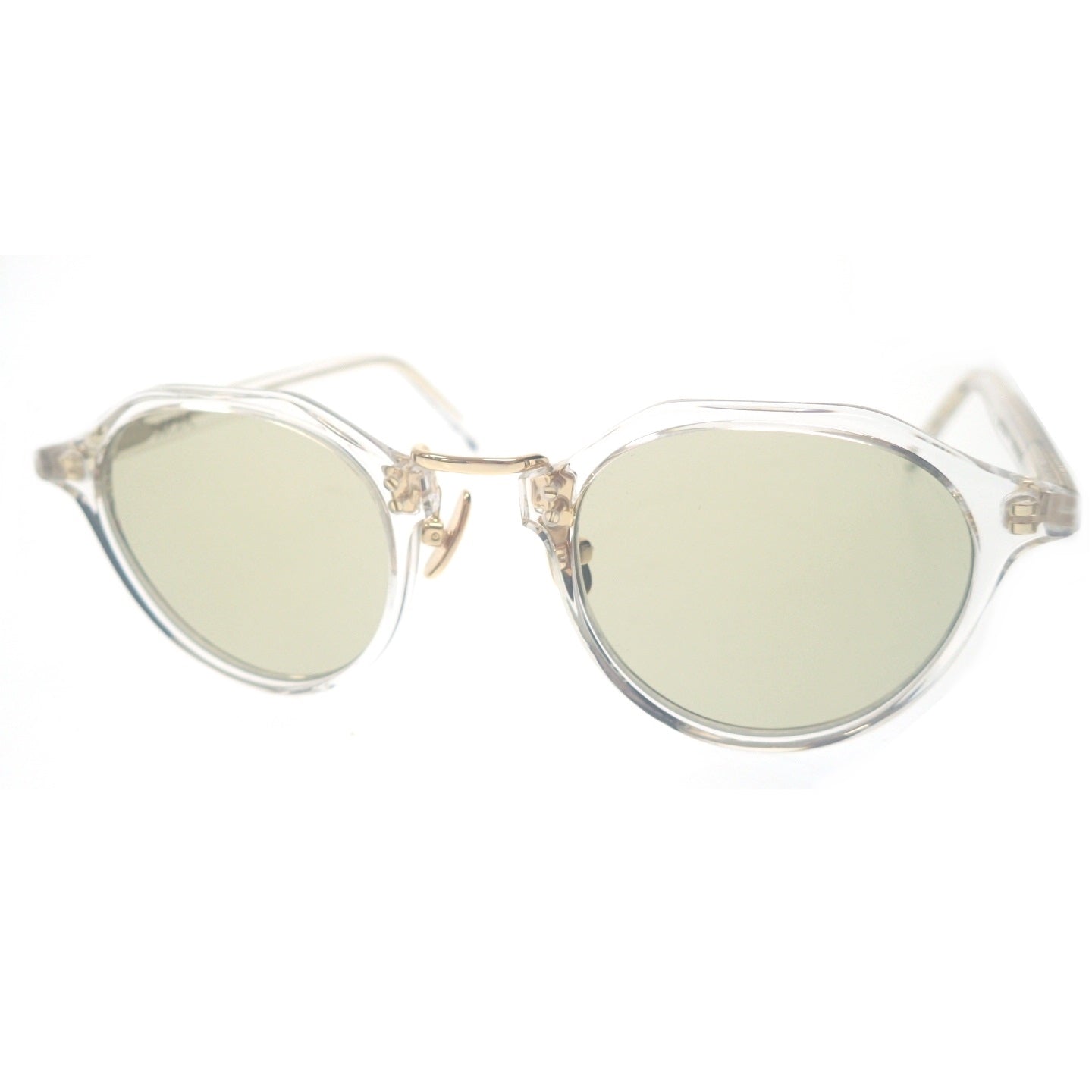 Very good condition ◆ ADSR Sunglasses Satchmo 03 Clear x Gold with case ADSR SATCHMO 03 [AFI13] 