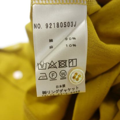 Very good condition ◆ Ring jacket polo shirt 92180S03J Men's size M Yellow RING JACKET [AFB17] 