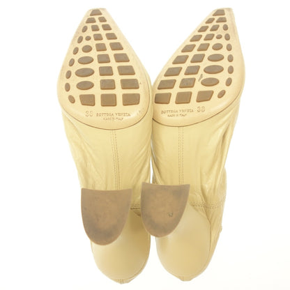 Good condition ◆ Bottega Veneta Almond Pumps Women's Beige Size 38 BOTTEGA VENETA [AFC29] 