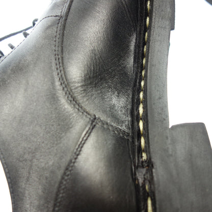 Good Condition ◆ Paraboots Leather Shoes U Tip Chamboard Men's 7.5 Black Paraboot CHAMBORD [LA] 