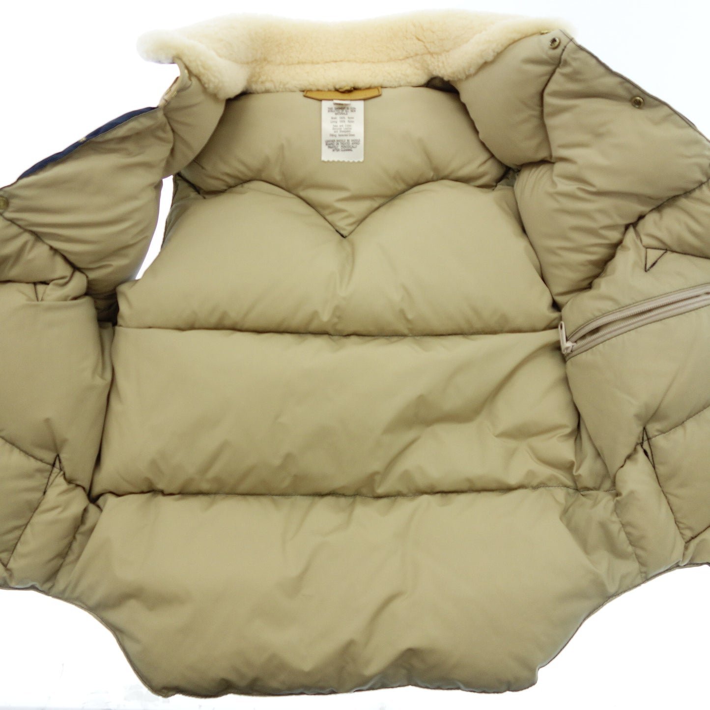 像新的一样◆Rocky Mountain Featherbed 羽绒背心 Christy 尺寸 38 棕色 x 海军蓝男式 Rocky Mountain Featherbed CHRISTY VEST [AFA10] 