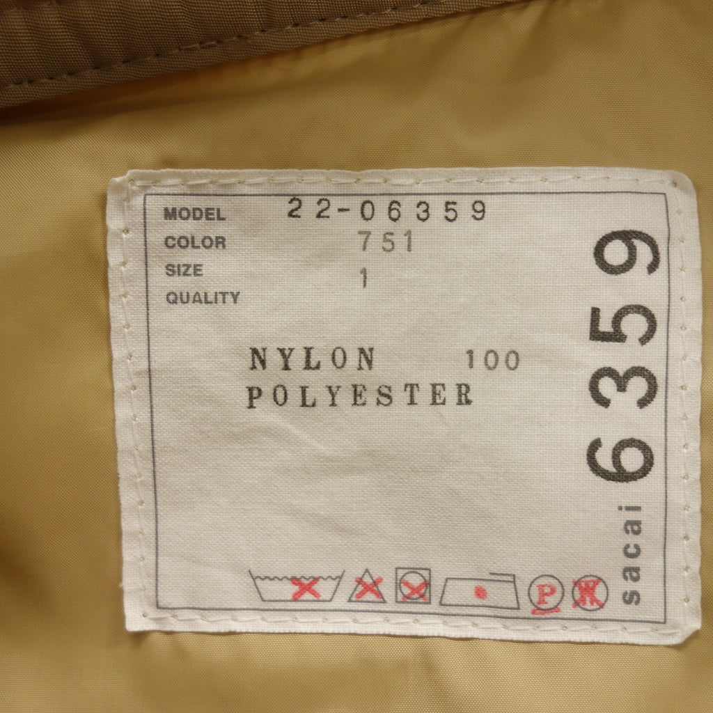 Good condition ◆ Sacai Blouson Nylon Twill Blouson Nylon 22AW Women's Size 1 Red 22-06359 sacai [AFA7] 