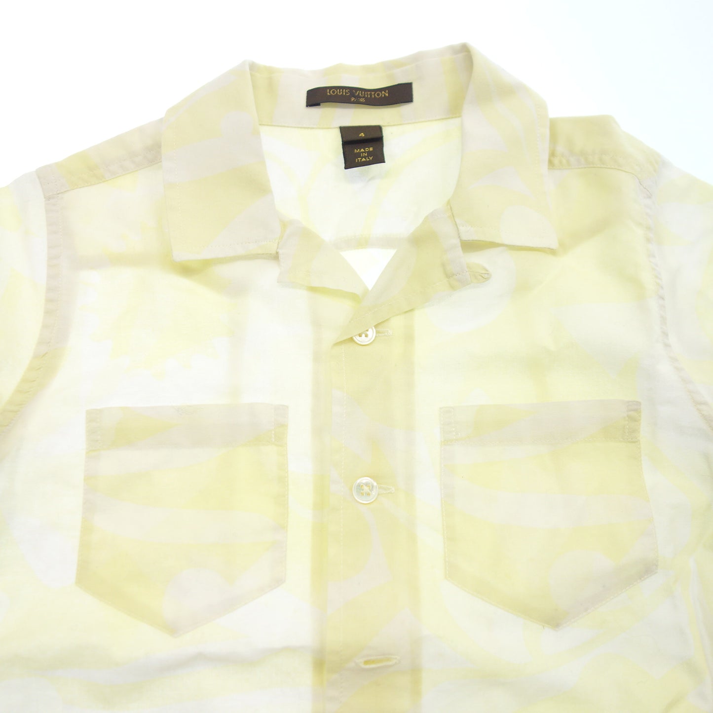 Used ◆Louis Vuitton shirt kids yellow 4 LOUIS VUITTON [AFB44] 