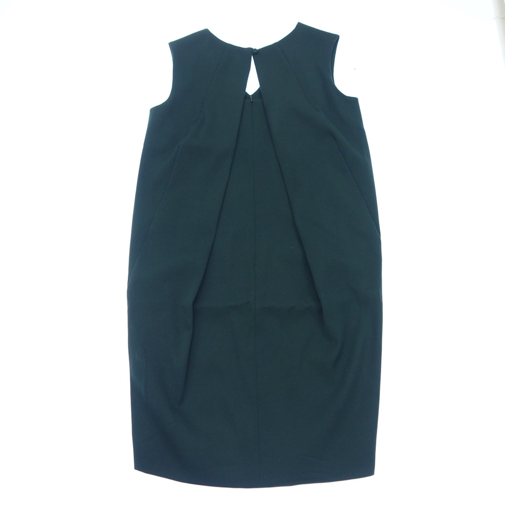 Good Condition◆FLICKA Sleeveless Pattern Dress Wool Women's Green Size 1 FL-050P-15AW FLICKA [AFB17] 