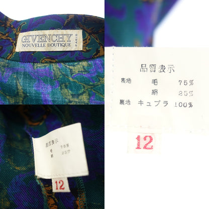 状况良好◆ 纪梵希双色套装短袖女式多色花卉图案尺寸 12 GIVENCHY [AFB41] 