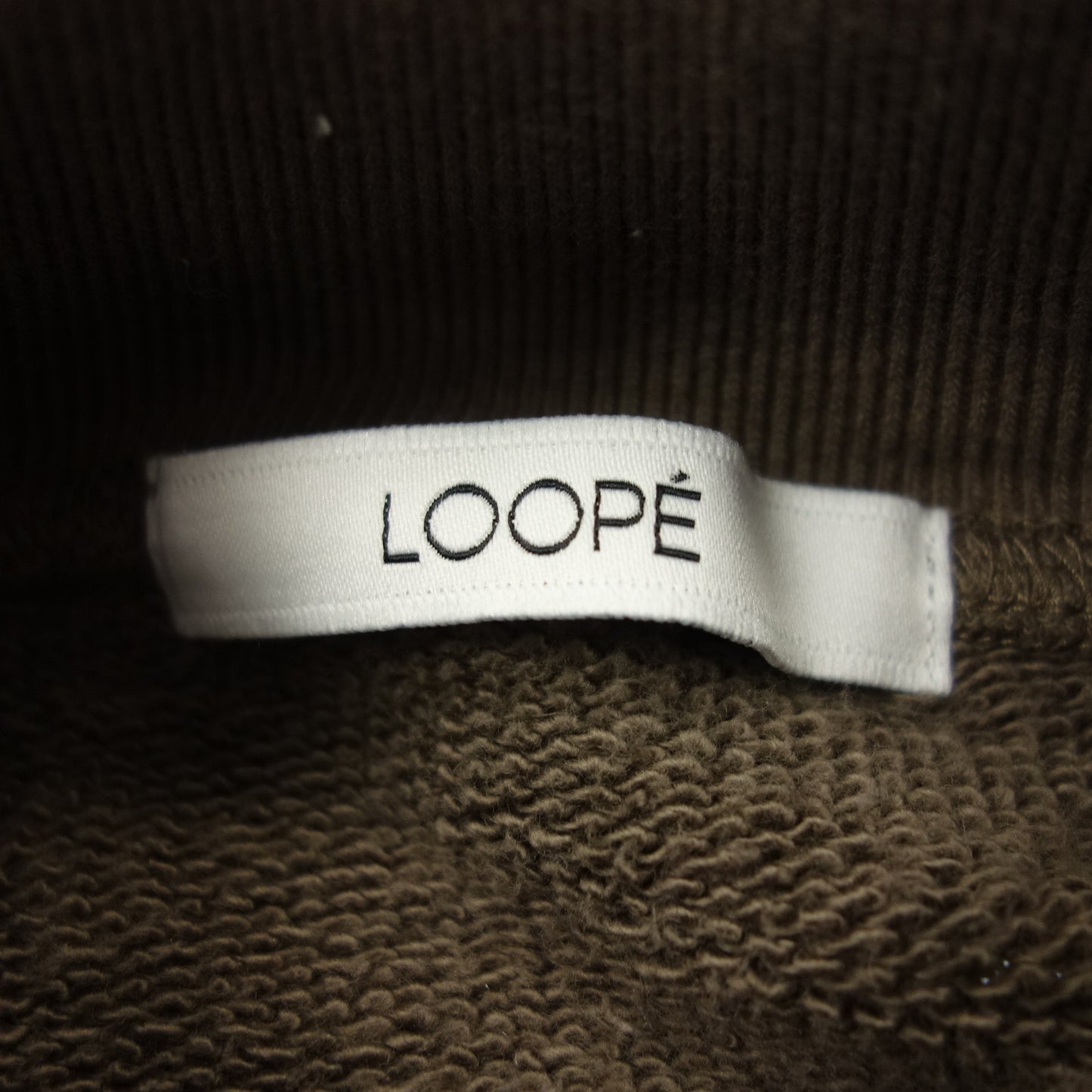 ルーペ オーバーサイズスエット トレーナー モックネック コットン メンズ サイズ33 茶系 LOOPÊ【AFB30】【中古】