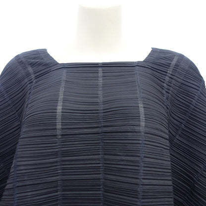 Very good condition ◆ Pleats Please 3D Tops Cut and Sew Women's Navy Size 3 PP53-JT505 PLEATS PLEASE [AFB25] 