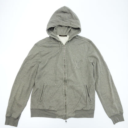 Used ◆Louis Vuitton Zip Up Parka LV Logo Men's Size S Gray LOUIS VUITTON [AFB3] 