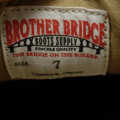 未使用 ◆ Brother Bridge 皮鞋运动鞋 德国训练师 BERLIN 麂皮男式 US7 棕色 BROTHER BRIDGE [AFD5] 