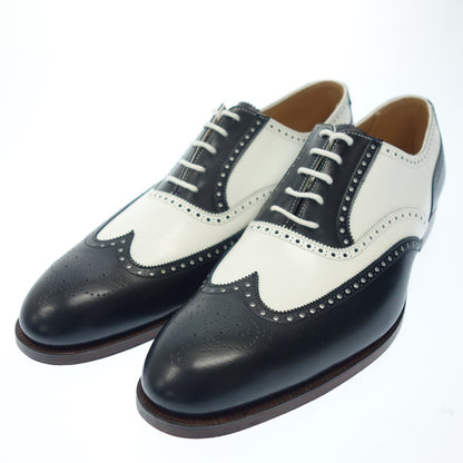 Crockett &amp; Jones Leather Shoes Full Brogue Wing Tip Guilford 2 GUILDFORD2 Men's 8.5E Navy x White Crockett &amp; Jones [LA] 