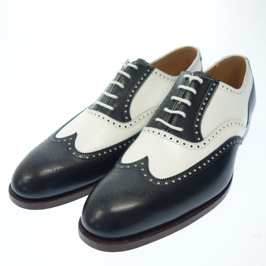 Crockett &amp; Jones 皮鞋全布洛克 Wing Tip Guilford 2 GUILDFORD2 男式 8.5E 海军蓝 x 白色 Crockett &amp; Jones [LA] 