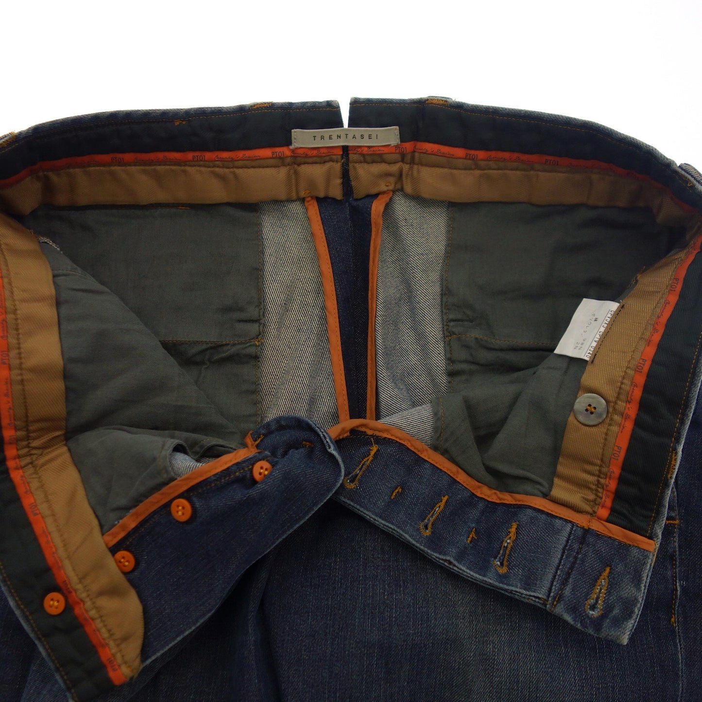 Very good condition ◆Pty Zero Uno slacks denim style men's blue style PT01 [AFB8] 