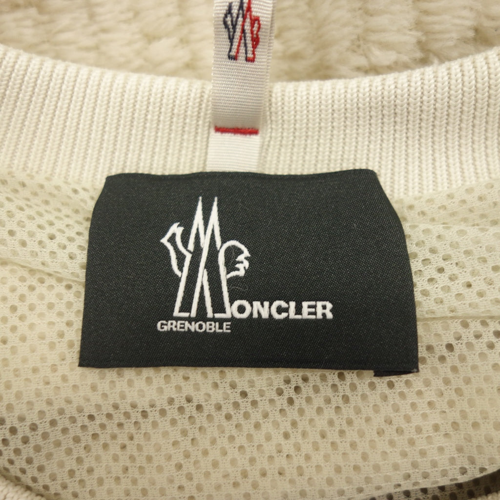 Good Condition◆Moncler Grenoble Fleece Sweat MAGLIA GIROCOLLO 23AW Men's Beige Size M MONCLER GRENOBLE [AFB34] 