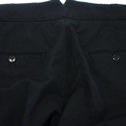 Good Condition◆Berwich Side Adjuster Pants Cotton &amp; Linen Men's Black Size 48 BERWICH [AFB33] 