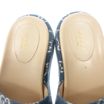 Good condition ◆ Gucci Slide Sandals Platform 623212 Women's Blue Size 36 GUCCI [AFC34] 