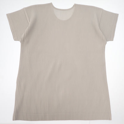 ISSEY MIYAKE HOMME PLISSE T-shirt pleated HP51JK020 light gray men's 4 ISSEY MIYAKE HOMME PLISSE [AFB28] [Used] 