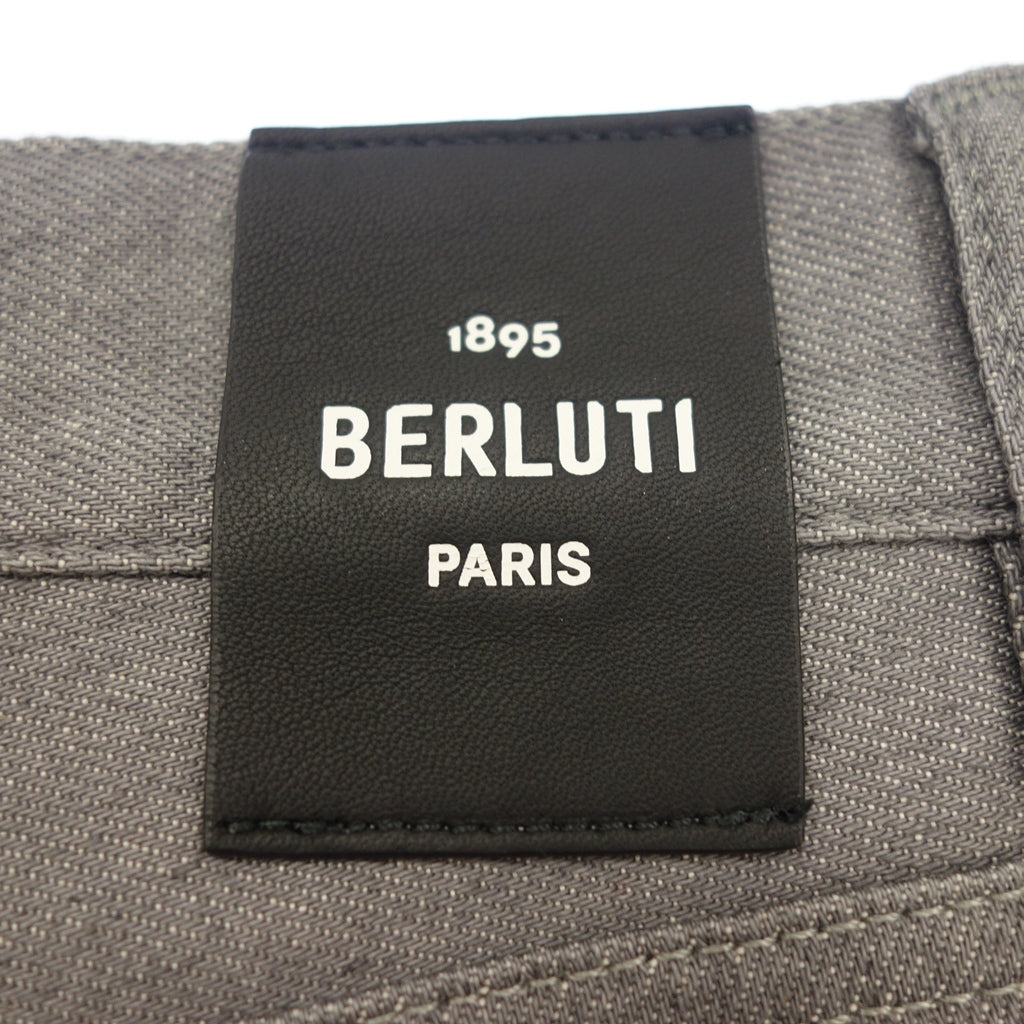 Very good condition ◆ Berluti denim pants lining calligraphy men's size 44 gray Berluti [AFB48] 